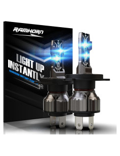 Bombillas de Niebla RAMHORN H4 300% Más Brillantes 6500K