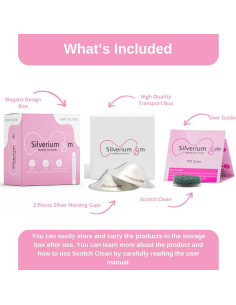 Copas de Lactancia de Plata Silveriumom - 100% Plata Pura 2