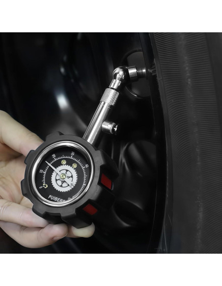 Manómetro de Neumáticos PUIBERS 60 PSI con Dial Brillante