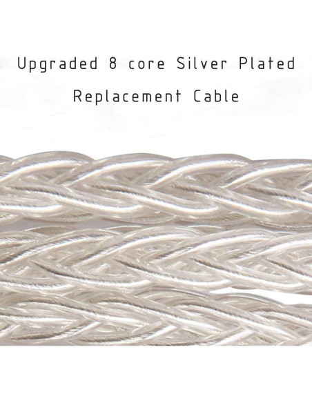 Cable de Auriculares FEDAI 2 Pines 2.5mm Baño de Plata 1.2m