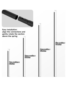 Postes Telescópicos Ajustables SAN LIKE para Tienda Camping 2