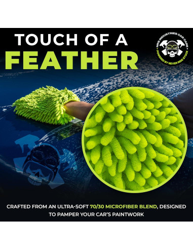 Guante de Lavado de Auto Microfibra NRS Industries Verde