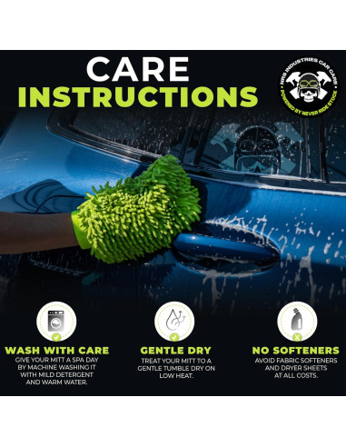 Guante de Lavado de Auto Microfibra NRS Industries Verde