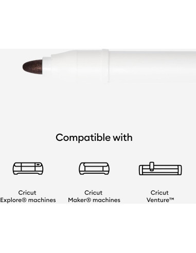 Marcadores Permanentes Cricut 2.5 mm Negro - 3 Unidades