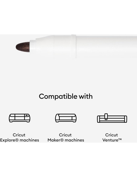 Marcadores Permanentes Cricut 2.5 mm Negro - 3 Unidades Marcadores Permanentes Cricut 2.5 mm Negro - 3 Unidades