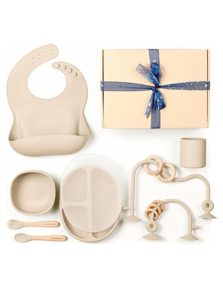 Set de Alimentación de Silicona 6 en 1 Baby Pastuzzo Beige