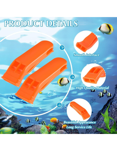 100 Silbatos de Emergencia Sotiff Naranjas para Supervivencia