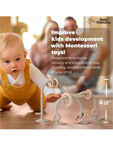 Set de Alimentación de Silicona 6 en 1 Baby Pastuzzo Beige