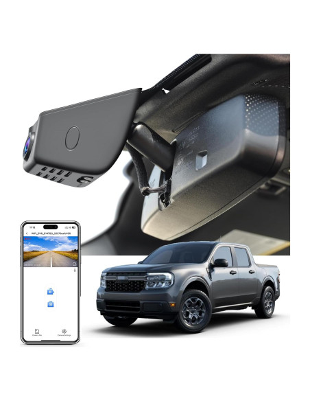 Cámara Dash 4K Mangoal para Ford Maverick 2022-2024, WiFi Cámara Dash 4K Mangoal para Ford Maverick 2022-2024, WiFi