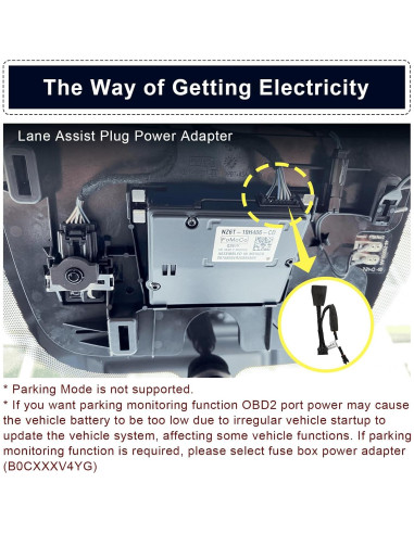 Cámara Dash 4K Mangoal para Ford Maverick 2022-2024, WiFi