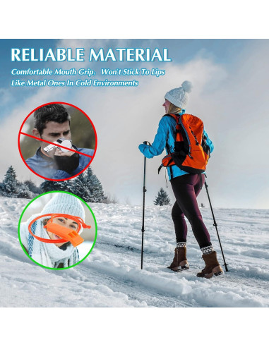 100 Silbatos de Emergencia Sotiff Naranjas para Supervivencia