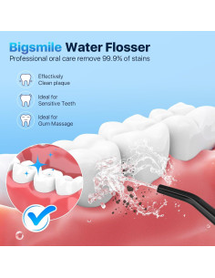 Irrigador Dental Bigsmile WYL-01G Recargable USB IPX7 200ml 2