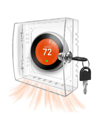 Caja de bloqueo para termostato PILISPARK con llave 12x12x5 cm