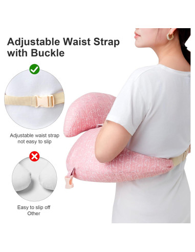 Almohada de Lactancia TinyTotsJoy Ajustable para Mamá y Bebé