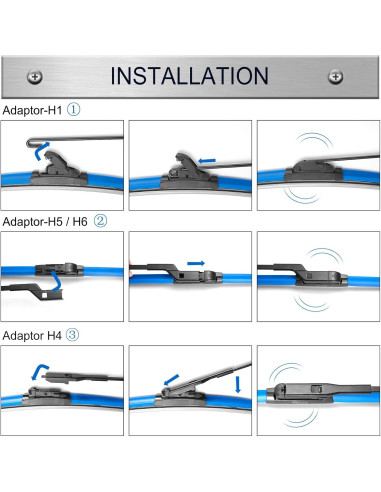 Limpiaparabrisas HODEE 66cm + 41cm + 30cm para Subaru 2017-2023