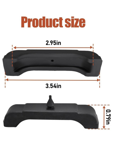 Almohadillas de Soporte de Radiador LoloWheat 3 Núcleos