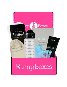 Cajas Bump Regalo Primer Trimestre Embarazo con Botella y Diario