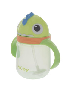 Taza Entrenadora Nuby Clik-It 240 ml Pajita 360 Dino