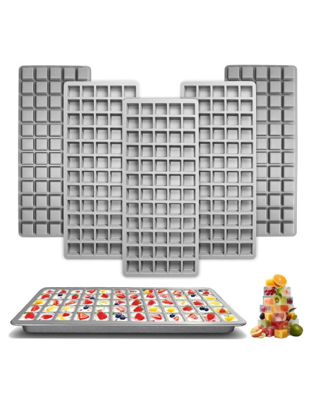 5 Moldes de Silicona Antiadherentes Superlong para Alimentos