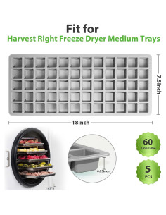 5 Moldes de Silicona Antiadherentes Superlong para Alimentos 2
