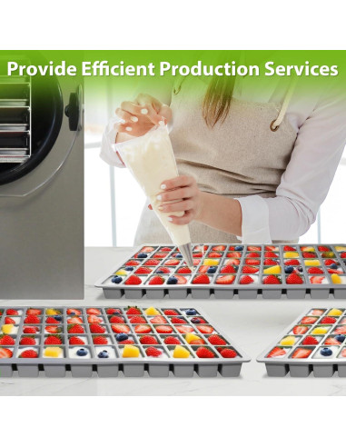 5 Moldes de Silicona Antiadherentes Superlong para Alimentos