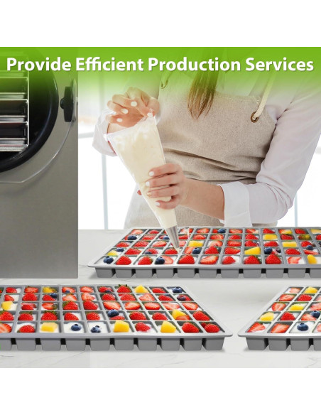 5 Moldes de Silicona Antiadherentes Superlong para Alimentos