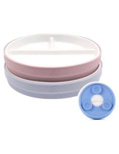 Platos Divididos de Porcelana Elk y Amigos 17 cm Antideslizante