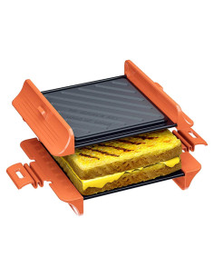 Hacedor de Sándwiches de Microondas MACONEE 900W Antiadherente
