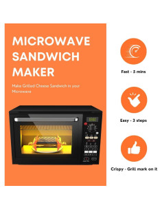 Hacedor de Sándwiches de Microondas MACONEE 900W Antiadherente 2