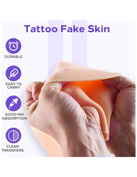 Kit de Práctica de Tatuaje Usiriy 23 Piezas con Piel y Papel Kit de Práctica de Tatuaje Usiriy 23 Piezas con Piel y Papel