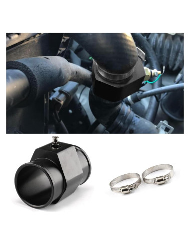 Adaptador de Manguera de Temperatura de Agua AICEL 32mm Negro