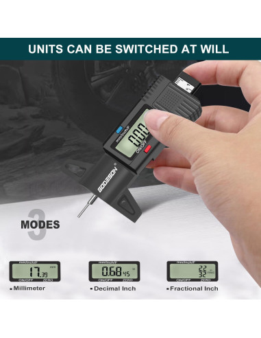 Medidor de Profundidad de Neumático Digital Godeson - 0-25mm