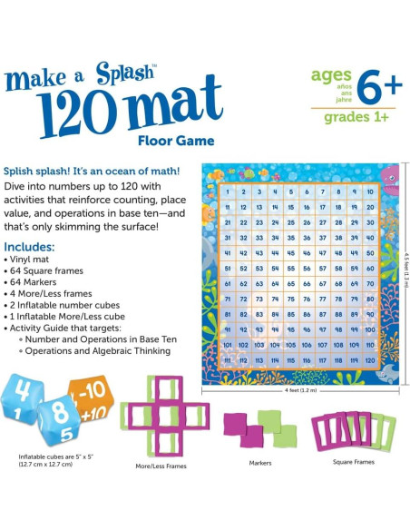 Juego de Piso Matemáticas Learning Resources 1.22m Interactivo Juego de Piso Matemáticas Learning Resources 1.22m Interactivo