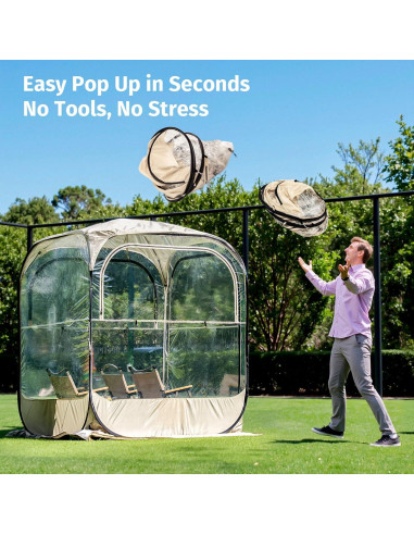 Tienda Deportiva EAST OAK 1.27x1.27m para Climas y Eventos