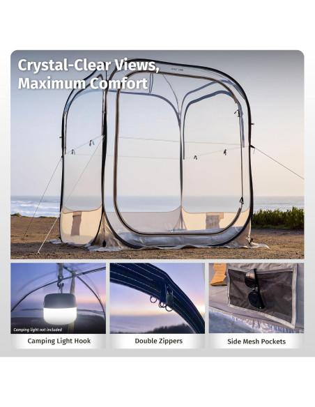 Tienda Deportiva EAST OAK 1.27x1.27m para Climas y Eventos