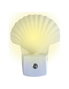 Luz Nocturna Enchufable Nautical Crush Trading - Concha Blanca