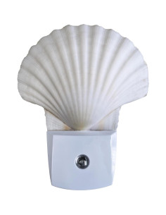 Luz Nocturna Enchufable Nautical Crush Trading - Concha Blanca 2