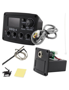 Ecualizador de guitarra acústica HEQ-4 4 bandas con preamplificador
