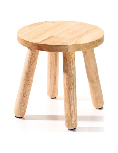 Taburete de Madera Wenqik 25.4 cm Redondo Multiusos