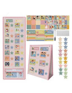 Horario Visual para Niños Yoink - 174 Tarjetas y Planificador