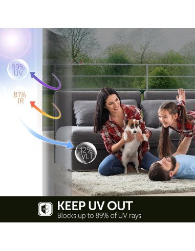 Película Reflectante Unidireccional Agmovoue 43.9x198 cm