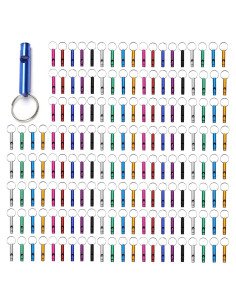 Silbato de Emergencia Tergy 100 Piezas Aluminio para Camping