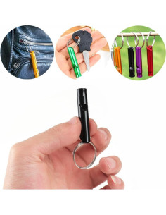 Silbato de Emergencia Tergy 100 Piezas Aluminio para Camping 2