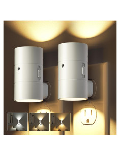 Luces Nocturnas LED JOFIOS 2 Paquete Regulables 3 Temperaturas