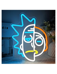 Letrero de Neón Anime Rick y Morty JanHune Dimmable 0.5kg