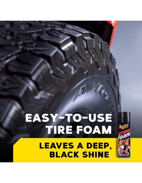 Espuma para Neumáticos Meguiar's Hot Shine 540 ml - Brillo Alto