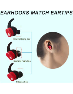 Ganchos de Silicona Antideslizantes para Auriculares Beats Studio Buds - 2 Pares 2