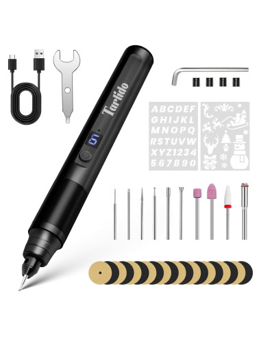 Bolígrafo Eléctrico de Grabado Tarlido 37000RPM Recargable USB