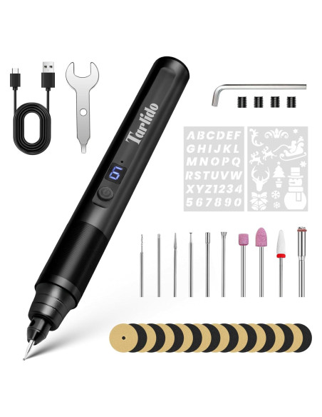 Bolígrafo Eléctrico de Grabado Tarlido 37000RPM Recargable USB