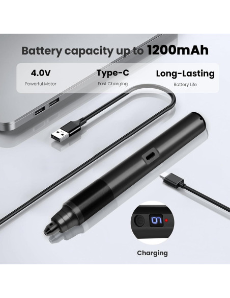 Bolígrafo Eléctrico de Grabado Tarlido 37000RPM Recargable USB